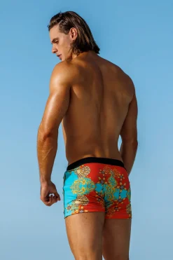 Sauvage Swimwear Swim Trunks*Capri Retro Lycra Swimmer Capri