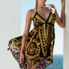 Sauvage Swimwear Italian Prints*Designer Silk Dress- Leopard