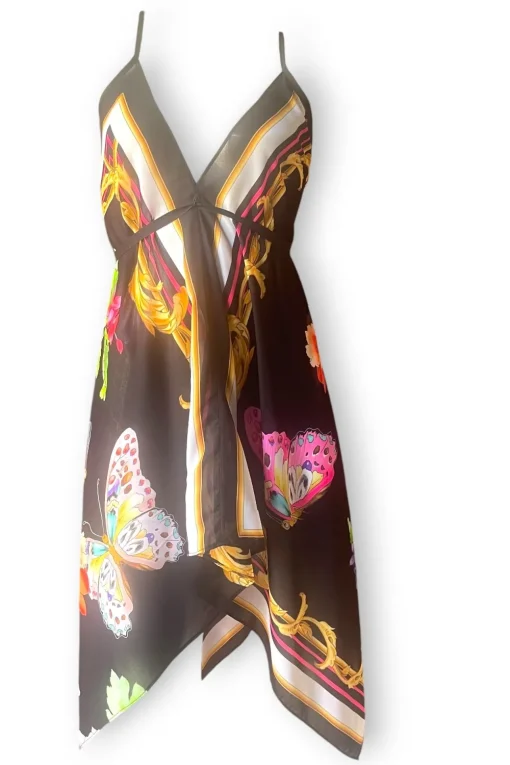 Sauvage Swimwear Italian Prints*Designer Silk Dress- Leopard