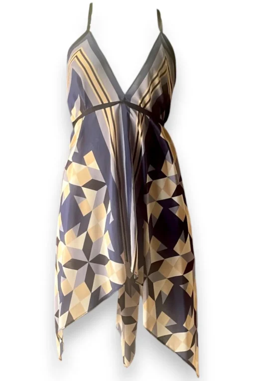 Sauvage Swimwear Italian Prints*Designer Silk Dress- Leopard