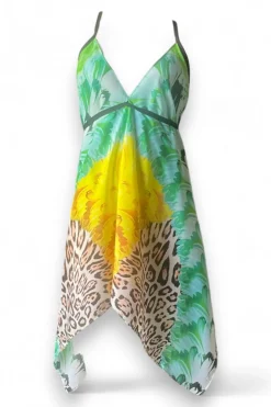 Sauvage Swimwear Italian Prints*Designer Silk Dress- Leopard