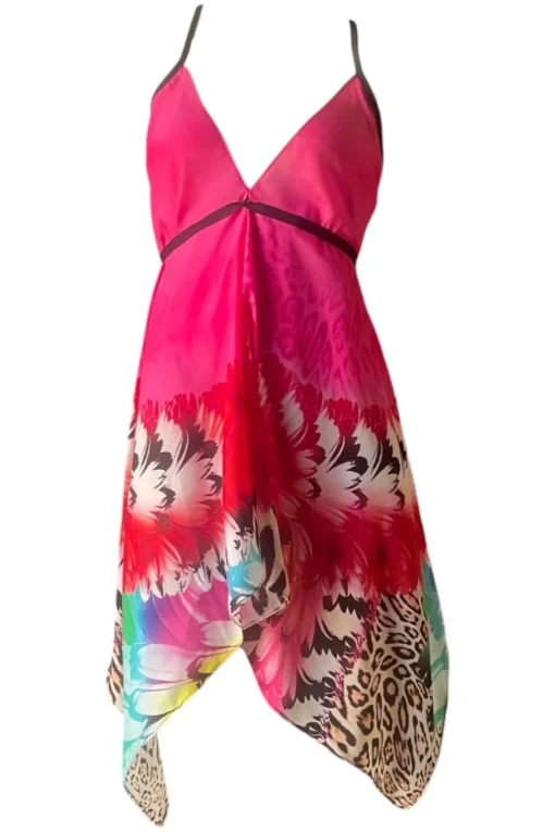 Sauvage Swimwear Italian Prints*Designer Silk Dress- Leopard
