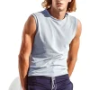 Sauvage Swimwear Workout + Linen*Luxury Knit Muscle Tee Grey