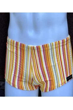 Sauvage Swimwear Square Cuts*Orange Stripe Squarecut Orange Stripe
