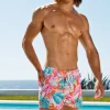Sauvage Swimwear Board Shorts*Pink Floral Boardwalk Surf Short Pink Floral