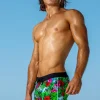 Sauvage Swimwear Swim Trunks*Rainforest Retro Lycra Swimmer Wildside