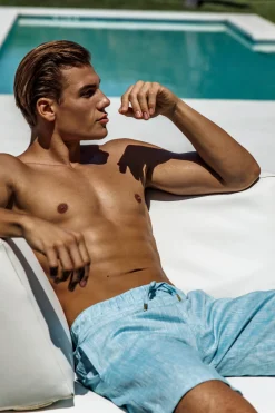Sauvage Swimwear Workout + Linen*Resort Linen Shorts