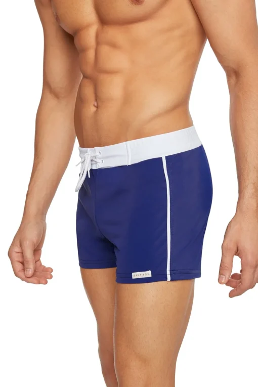 Sauvage Swimwear Swim Trunks*Retro Lycra Swimmer - Black Black