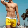 Sauvage Swimwear Swim Trunks*Retro Lycra Swimmer - Yellow Yellow