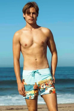 Sauvage Swimwear Board Shorts*Riviera Photo Surf Short Riviera Multi