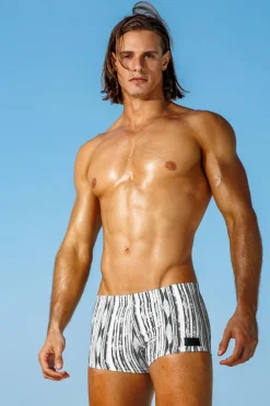 Sauvage Swimwear Square Cuts*Santorini Grey Squarecut Grey