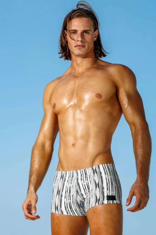 Sauvage Swimwear Square Cuts*Santorini Grey Squarecut Grey