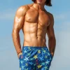 Sauvage Swimwear Board Shorts*Starfish Midlength Pull-on Trunks