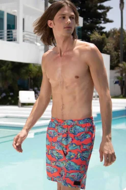 Sauvage Swimwear Board Shorts*Tropical Fish Pull-on Trunks Tropical FIsh