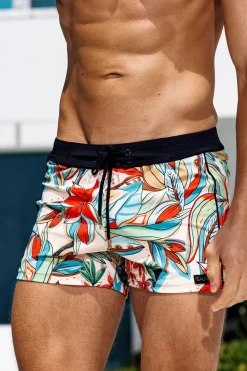 Sauvage Swimwear Swim Trunks | Men's Summer*Tropical Varenna Retro Lycra Swimmer
