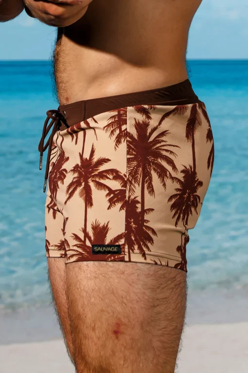 Sauvage Swimwear Swim Trunks | Men's Summer*Varenna Natural Retro Lycra Swimmer black
